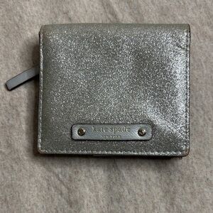 Kate Spade Metallic Silver Wallet